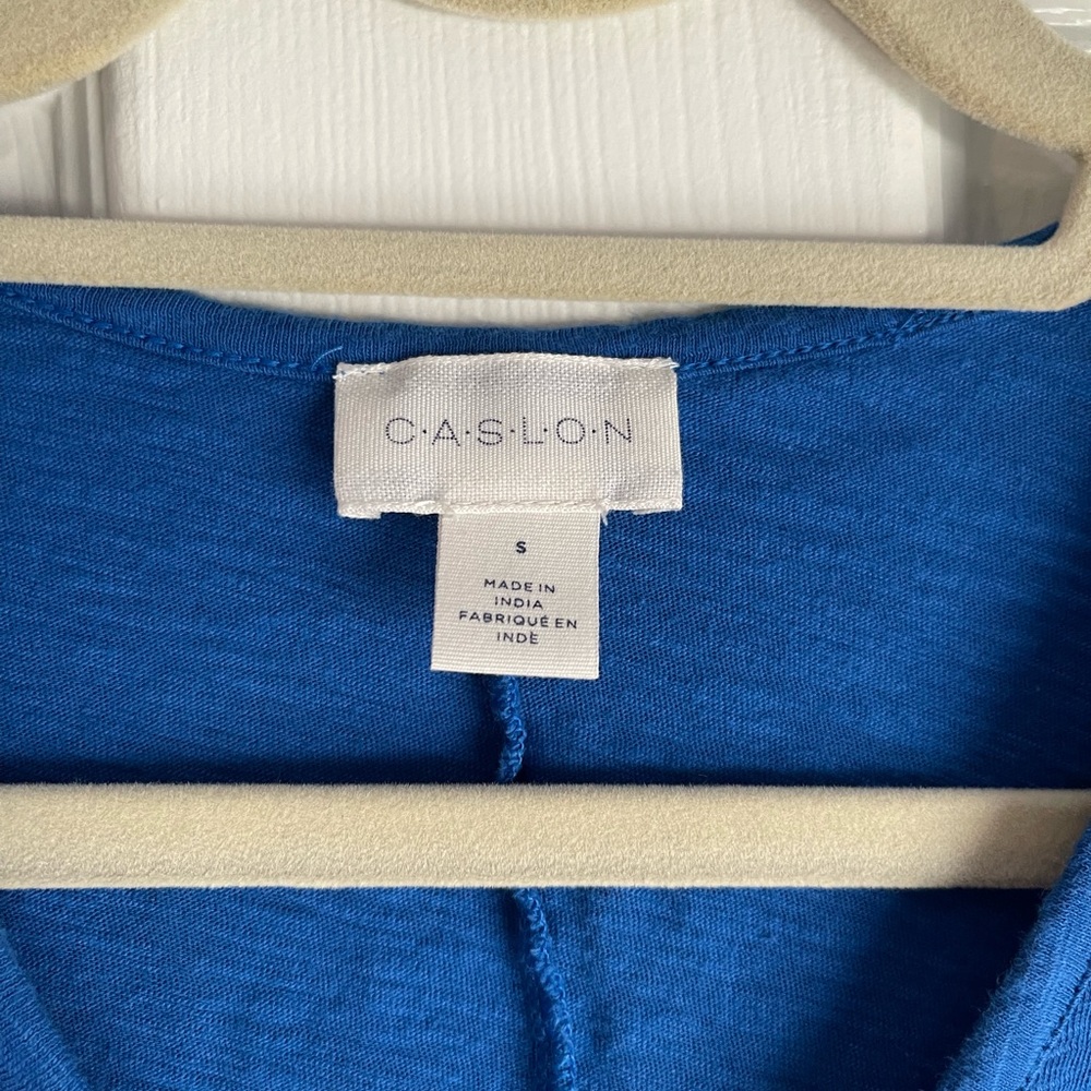 Blue Flutter Sleeve Tee Women’s Small Summer Top Casual (Also selling white one) - Picture 3 of 4